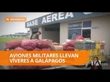 Aviones militares llevan víveres a Galápagos