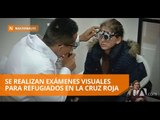 Se realizan exámenes visuales para refugiados en la Cruz Roja