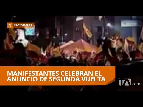 Así reaccionó la población tras anuncio de segunda vuelta electoral - Teleamazonas