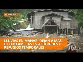 Declaran a Manabí en emergencia por las lluvias