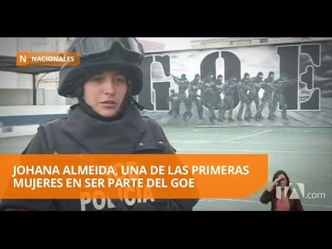 Johana Almeida, una de las primeras mujeres en ser parte del GOE