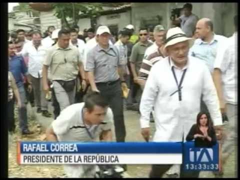El presidente Correa realiza recorridos por varias obras - Teleamazonas
