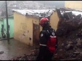 Caída de pared en barrio del Centro Histórico de Quito - Teleamazonas
