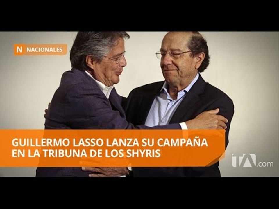 Guillermo Lasso lanza su campaña en la  tribuna De los Shyris