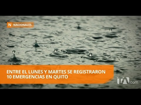 282 emergencias se registran por las fuertes lluvias en Quito