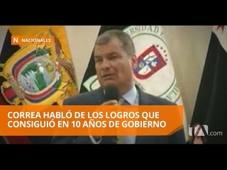 Download Video: Presidente Correa dictó charla magistral en Universidad Estatal de Milagro