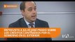 Entrevista a Julio José Prado sobre los créditos contraídos por el Gobierno en el exterior