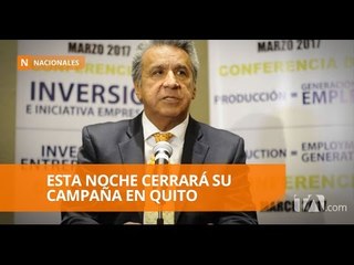 Lenín Moreno cerró su campaña en Azuay