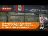 Invierno afecta a cooperativas que cubren la ruta Guayaquil - Lima