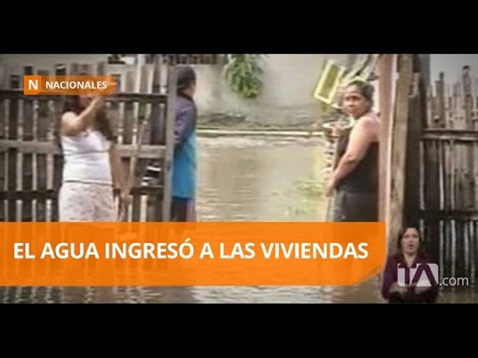 Varios cantones del Guayas afectados por las fuertes lluvias - Teleamazonas