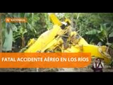 Avioneta se accidentó mientras realizaba labores de fumigación - Teleamazonas