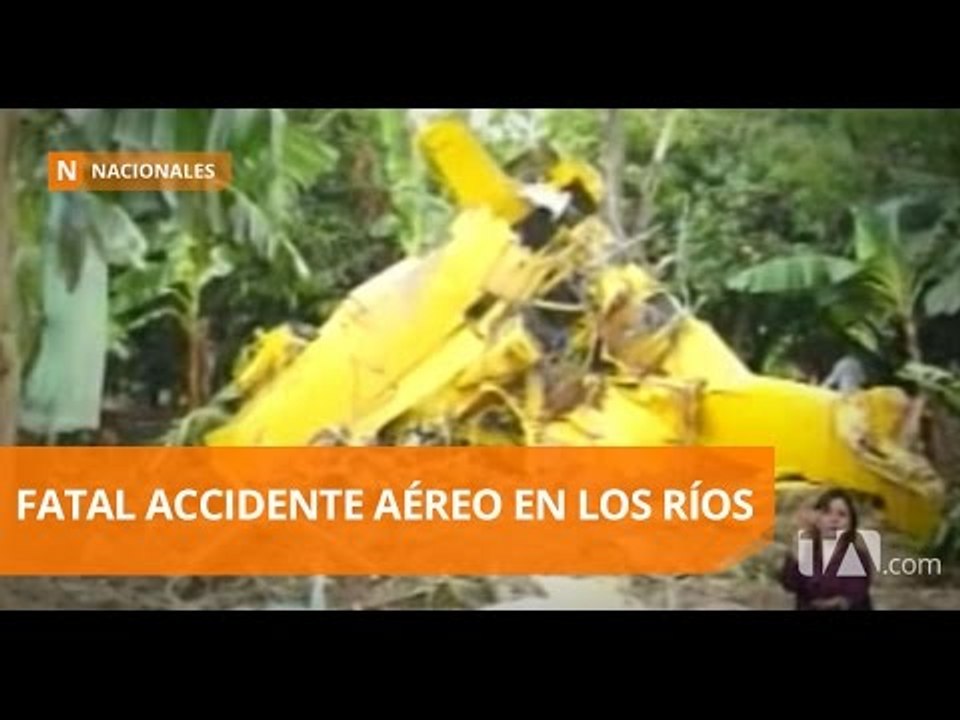 Avioneta se accidentó mientras realizaba labores de fumigación - Teleamazonas