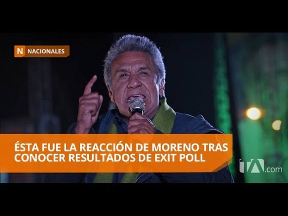 Así reaccionó Lenín Moreno a los datos extraoficiales de las encuestadoras  - Teleamazonas