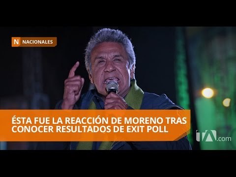 Así reaccionó Lenín Moreno a los datos extraoficiales de las encuestadoras - Teleamazonas