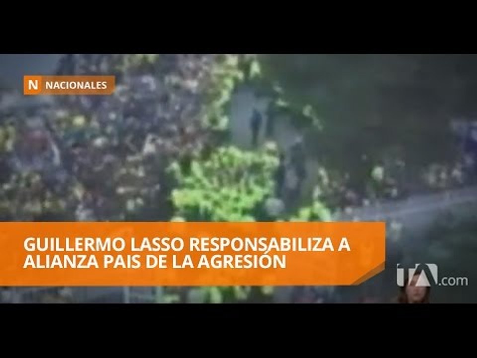 Guillermo Lasso responsabiliza a dirigentes de Alianza PAIS  - Teleamazonas