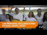 La llegada de Guillermo Lasso a la sede en Guayaquil - Teleamazonas