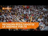 Guayaquil: Simpatizante de CREO rechazan los resultados electorales - Teleamazonas