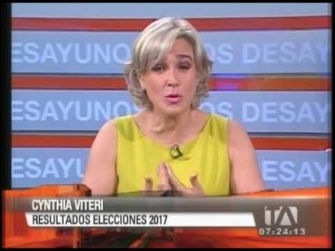 Entrevista a Cynthia Viteri, sobre resultados electorales
