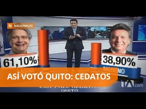 Así voto Quito en el balotaje, según Cedatos - Teleamazonas