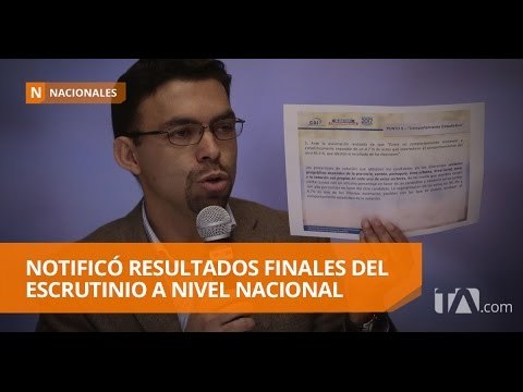 El CNE notificó a CREO y AP los resultados finales - Teleamazonas