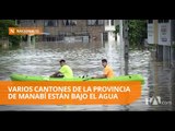 Fuerte temporal afecta a Portoviejo, Rocafuerte y Santa Ana