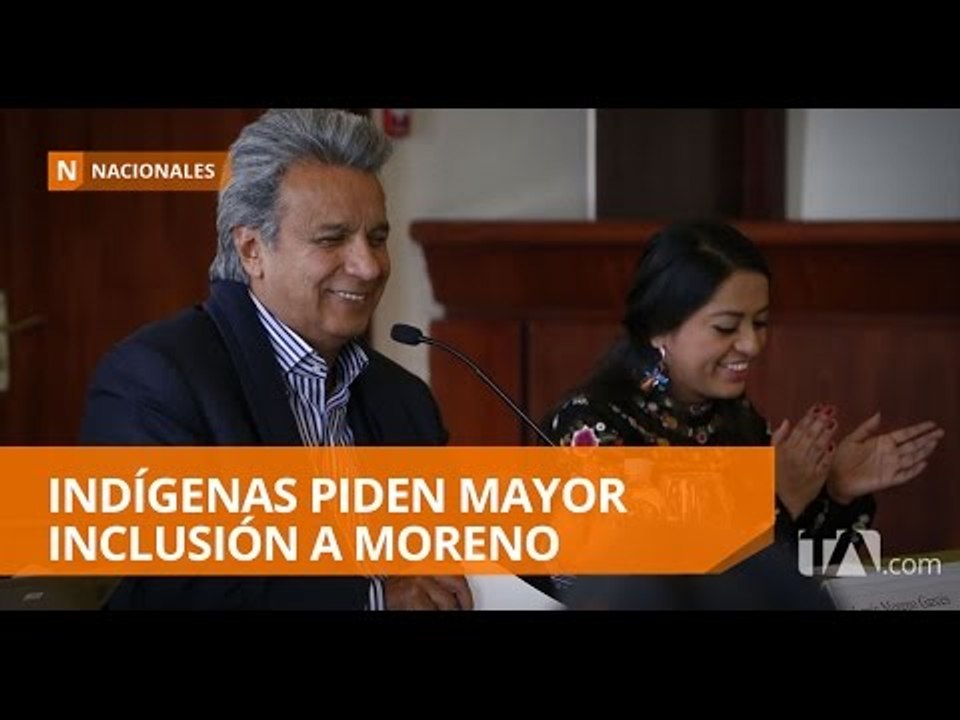 Lenín Moreno se reunió con dirigentes indígenas - Teleamazonas