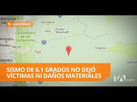 Cuatro réplicas tras el sismo de 6.1 grados que alarmó la Amazonía - Teleamazonas