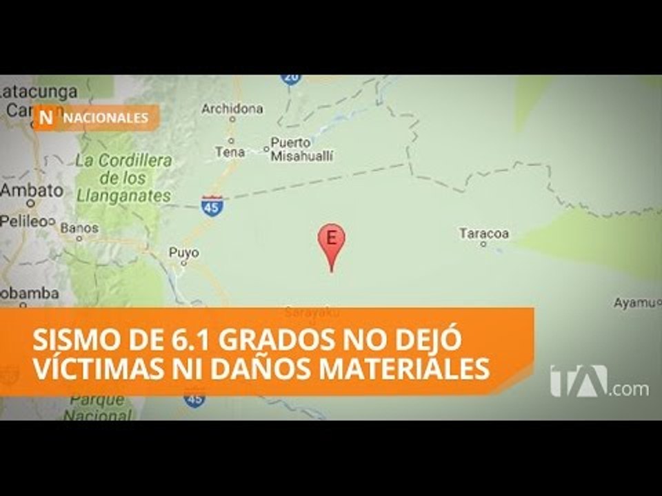 Cuatro réplicas tras el sismo de 6.1 grados que alarmó la Amazonía  - Teleamazonas
