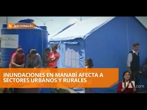 Desborde del río Portoviejo anega poblaciones urbanas y rurales - Teleamazonas