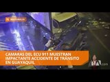 Impactante accidente de transito en Guayaquil