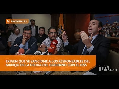 Trabajadores y empresarios debaten sobre deuda del Gobierno con el IESS - Teleamazonas