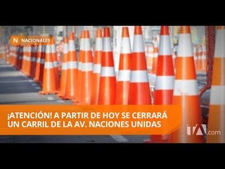 Télécharger la video: Un carril de la Avenida Naciones Unidas se cerrará desde este viernes