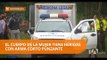 Cuerpo de una mujer fue encontrado en una quebrada al norte de Quito