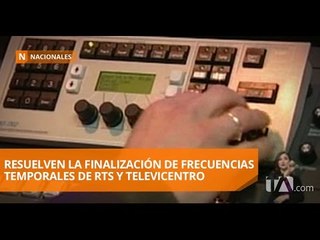 Tải video: Arcotel dispone terminación de frecuencias temporales a RTS y Televicentro - Teleamazonas