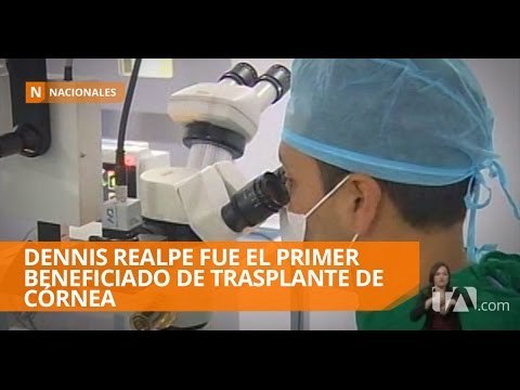 Primer beneficiado de trasplante de córnea en hospital del IESS