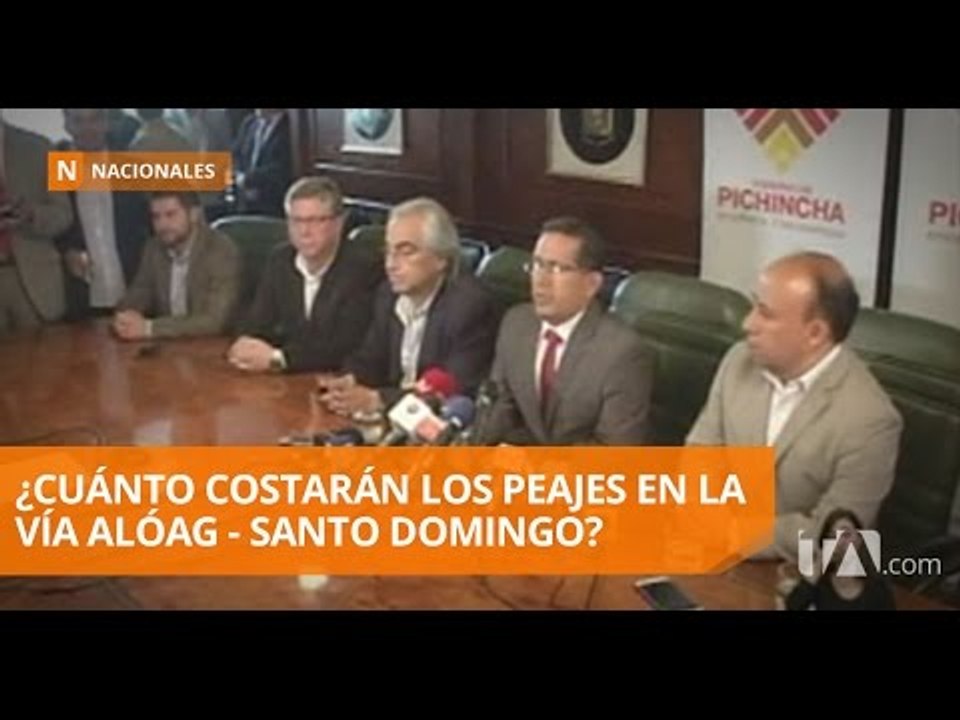 Peajes de la vía Alóag-Santo Domingo costarán un dolar cada uno - Teleamazonas
