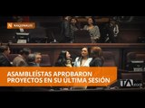 Lágrimas y abrazos en la Asamblea Nacional - Teleamazonas