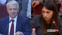 Report TV - Ministri Lleshaj, deputetes së LSI: Me ty do flas kur të mbarosh universitetin