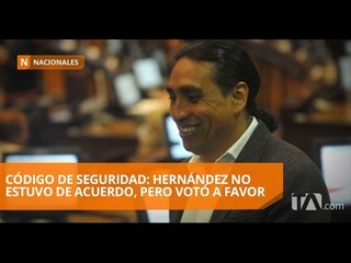 AP festejó la apurada aprobación del Código de Seguridad - Teleamazonas