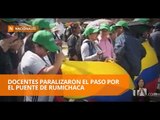 Paso por Puente Internacional de Rumichaca fue interrumpido por protesta - Teleamazonas