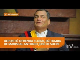 Colocan ofrenda floral en mausoleo de Antonio José de Sucre - Teleamazonas