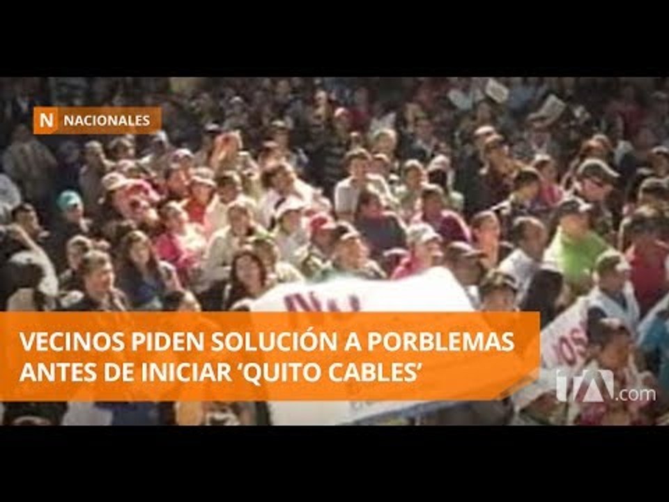 Vecinos del noroccidente de Quito protestan por...