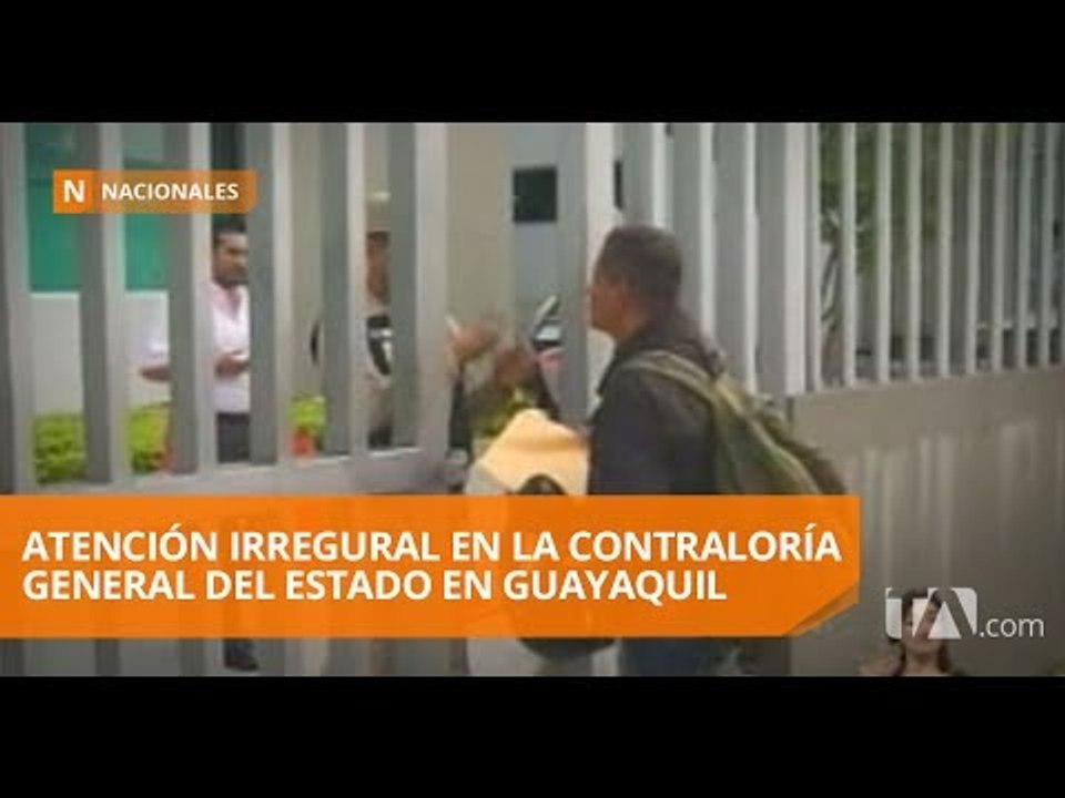 El edificio de la Contraloría en Guayaquil está bajo resguardo policial - Teleamazonas