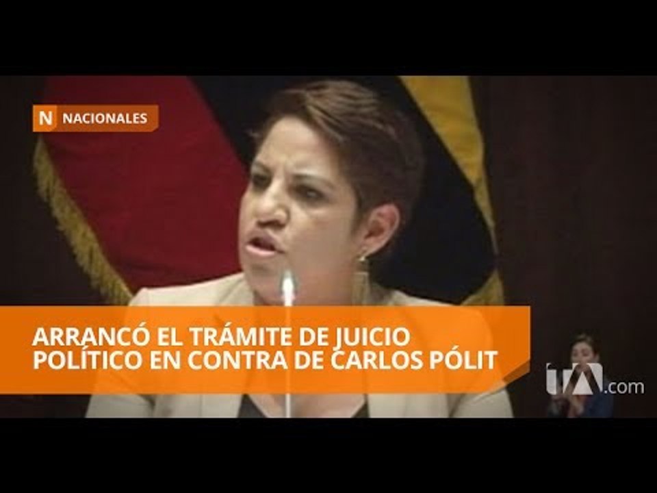 Comisión calificó la solicitud de juicio político contra Carlos Pólit - Teleamazonas