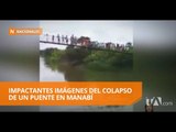 Colapso de un puente colgante en Tosagua deja al menos 25 personas heridas