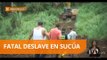 Un deslave sepultó a dos menores de edad en Sucúa - Teleamazonas