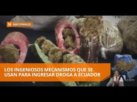 La policía da a conocer mecanismos usados para ingresar droga al país
