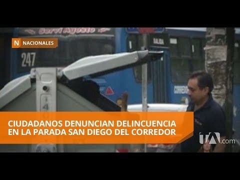 Ciudadanos denuncian delincuencia en la parada San Diego del Corredor Occidental