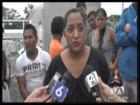 Trabajadores de construcción del IESS realizaron manifestación
