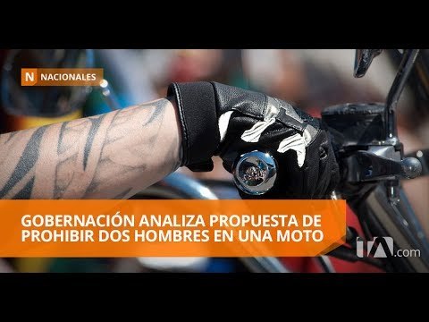 Guayas prohibiría la circulación de dos hombres en una moto - Teleamazonas